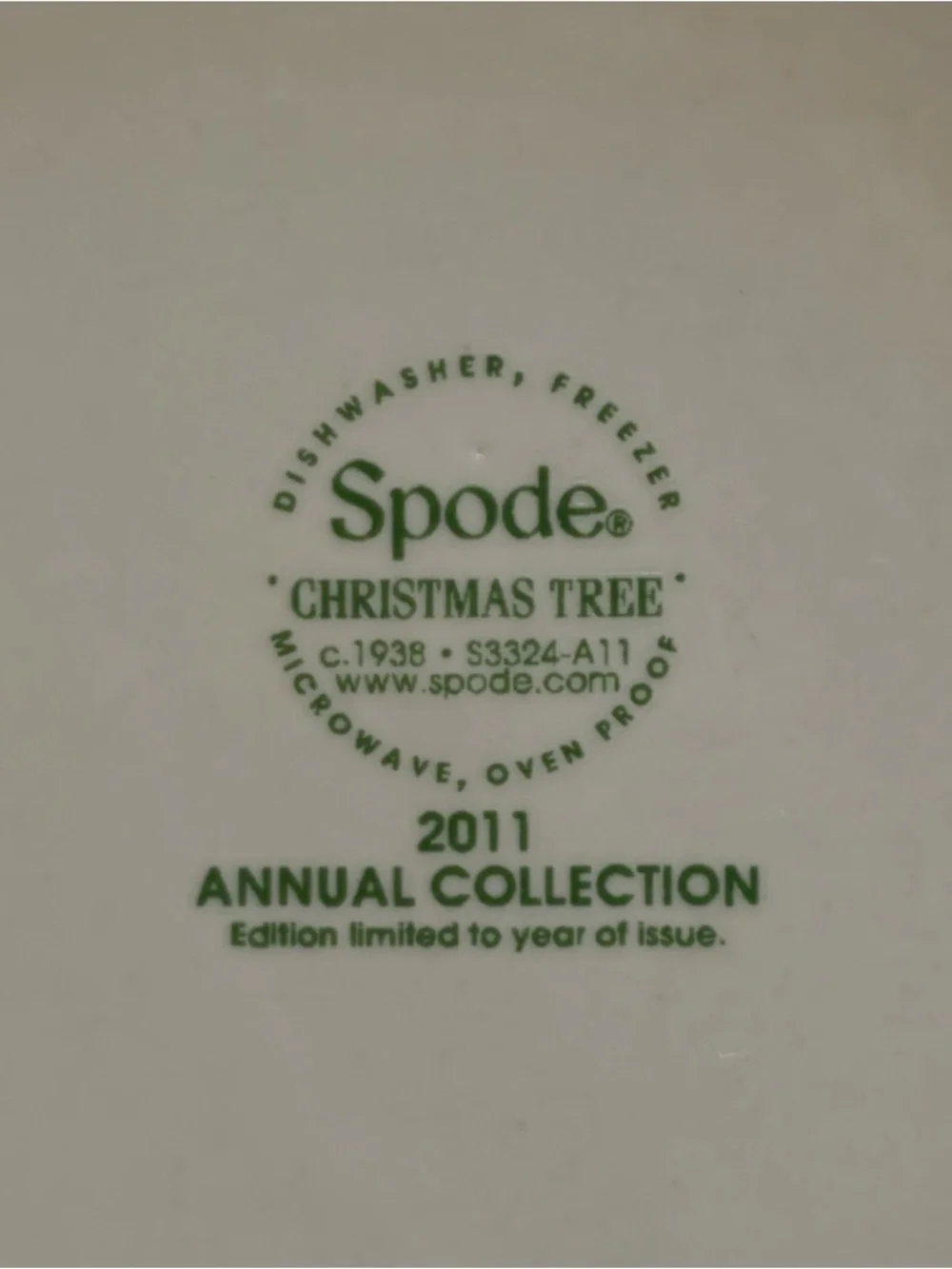 Spode christmas tree